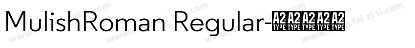 MulishRoman Regular字体转换